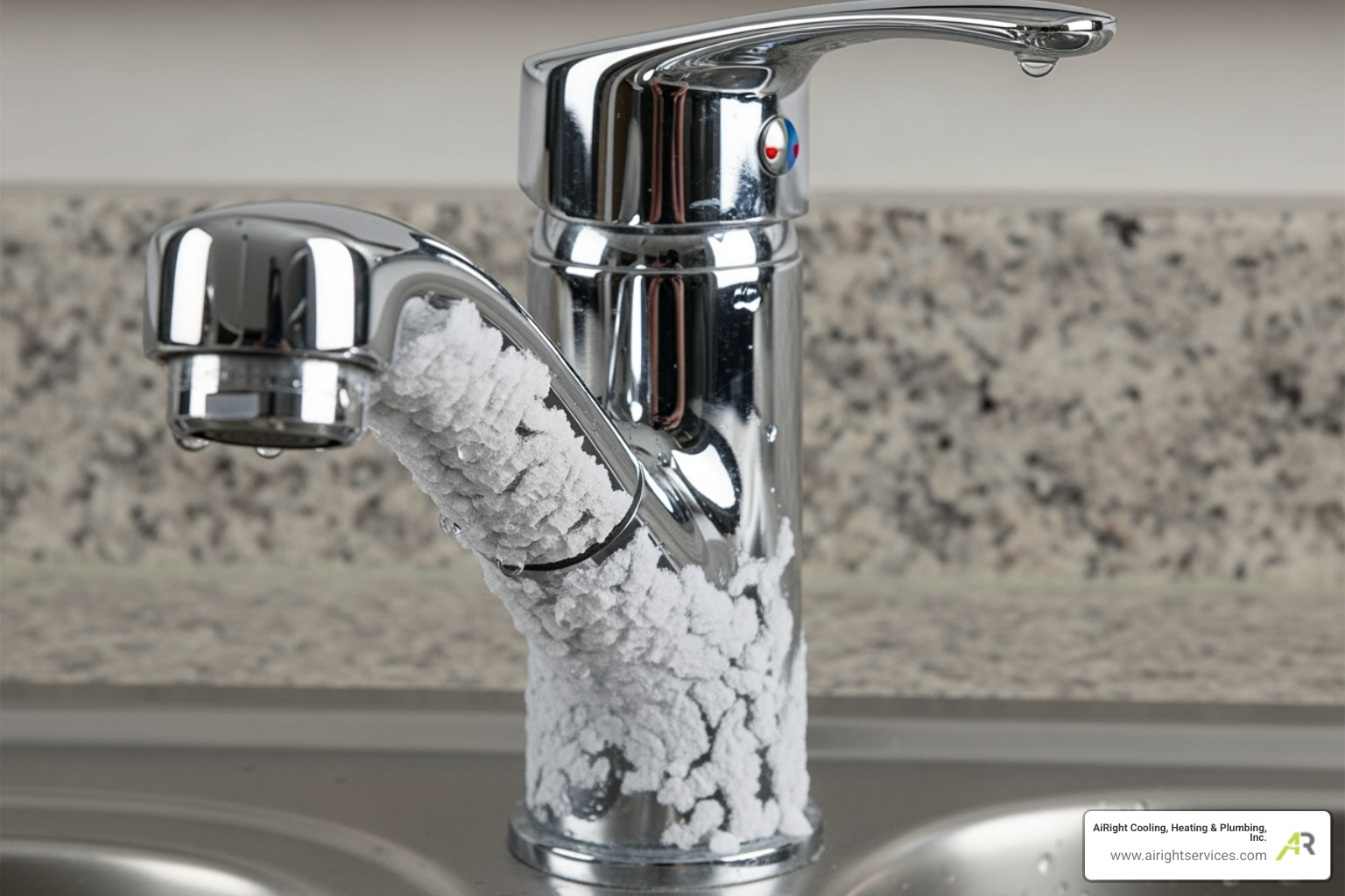 faucet with hard water scale buildup - best water filtration company in santee ca