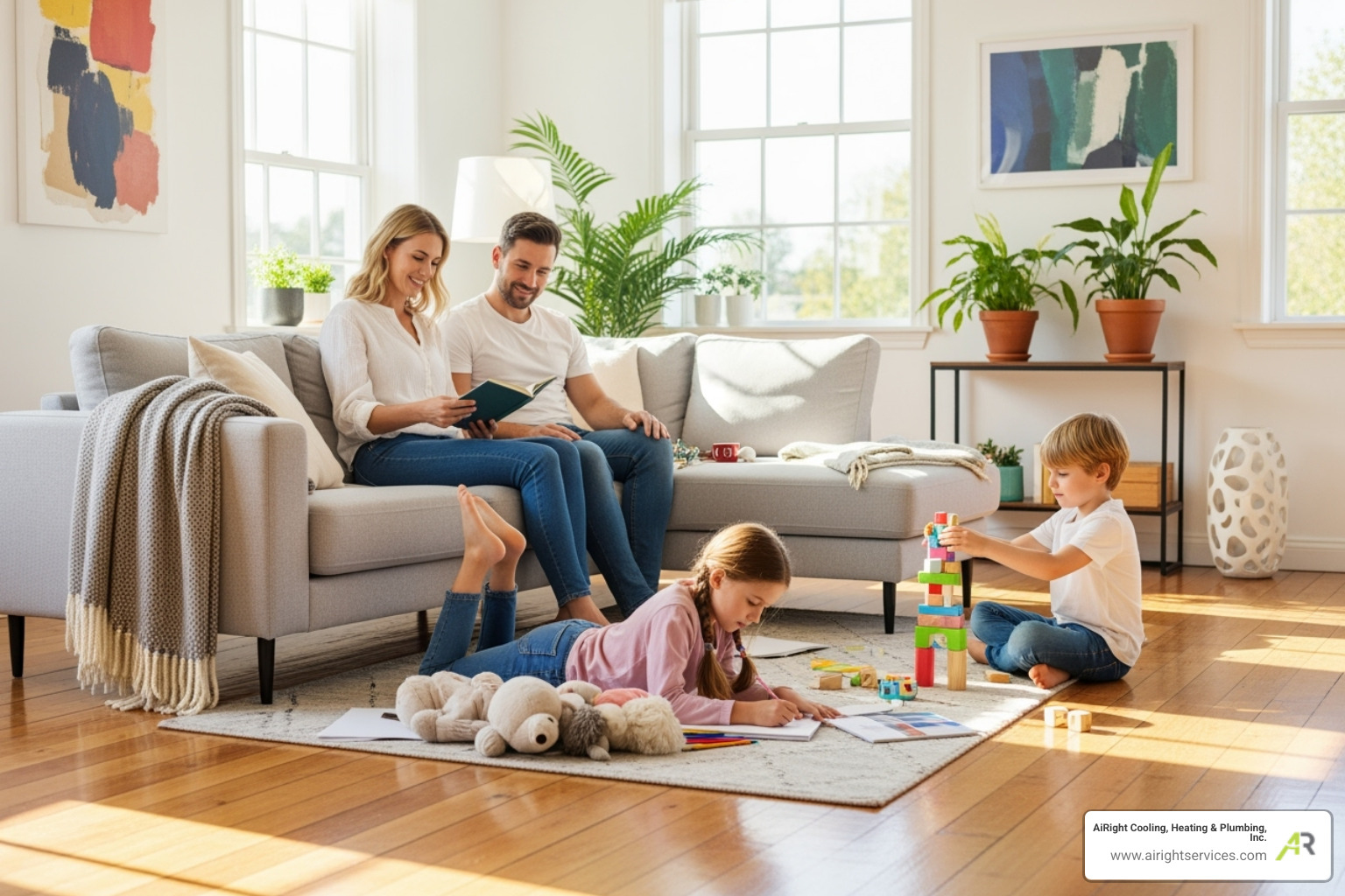 of a family relaxing in a well-maintained home - emergency plumbing repair in menifee ca of a family relaxing in a well-maintained home - emergency plumbing repair in menifee ca