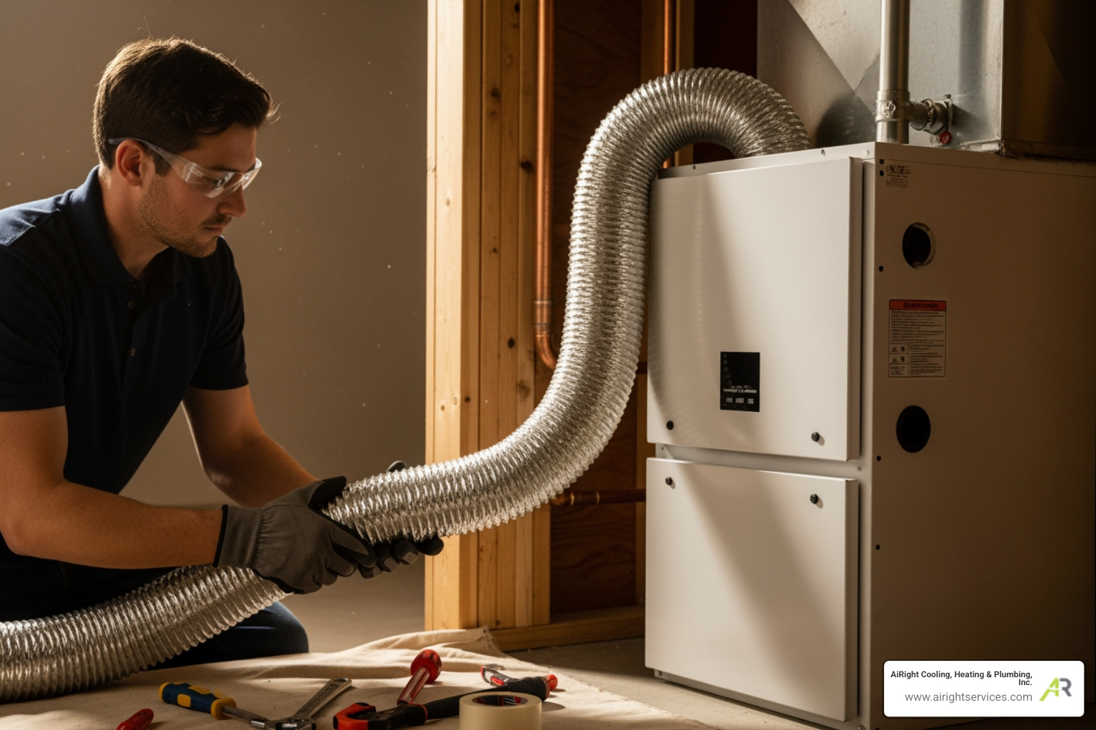 infographic showing key benefits of new heating system installation including improved energy efficiency with AFUE ratings of 90 percent or higher, consistent whole-home comfort with even temperatures, lower monthly utility bills through reduced energy consumption, improved indoor air quality with modern filtration, increased home value and appeal, and available rebates and tax credits for ENERGY STAR certified systems - heating installation in carlsbad ca