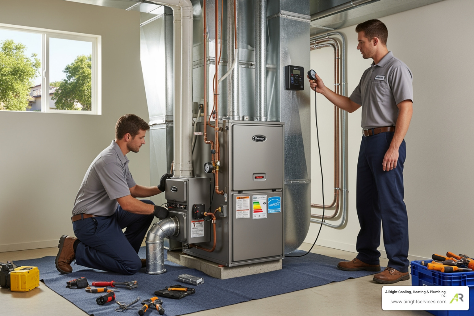 infographic showing benefits of professional furnace installation: improved energy efficiency with lower utility bills, consistent heating throughout your home, enhanced indoor air quality with better filtration, extended equipment lifespan through proper installation, and full warranty protection - best furnace installation in rancho bernardo, ca infographic showing benefits of professional furnace installation: improved energy efficiency with lower utility bills, consistent heating throughout your home, enhanced indoor air quality with better filtration, extended equipment lifespan through proper installation, and full warranty protection - best furnace installation in rancho bernardo, ca