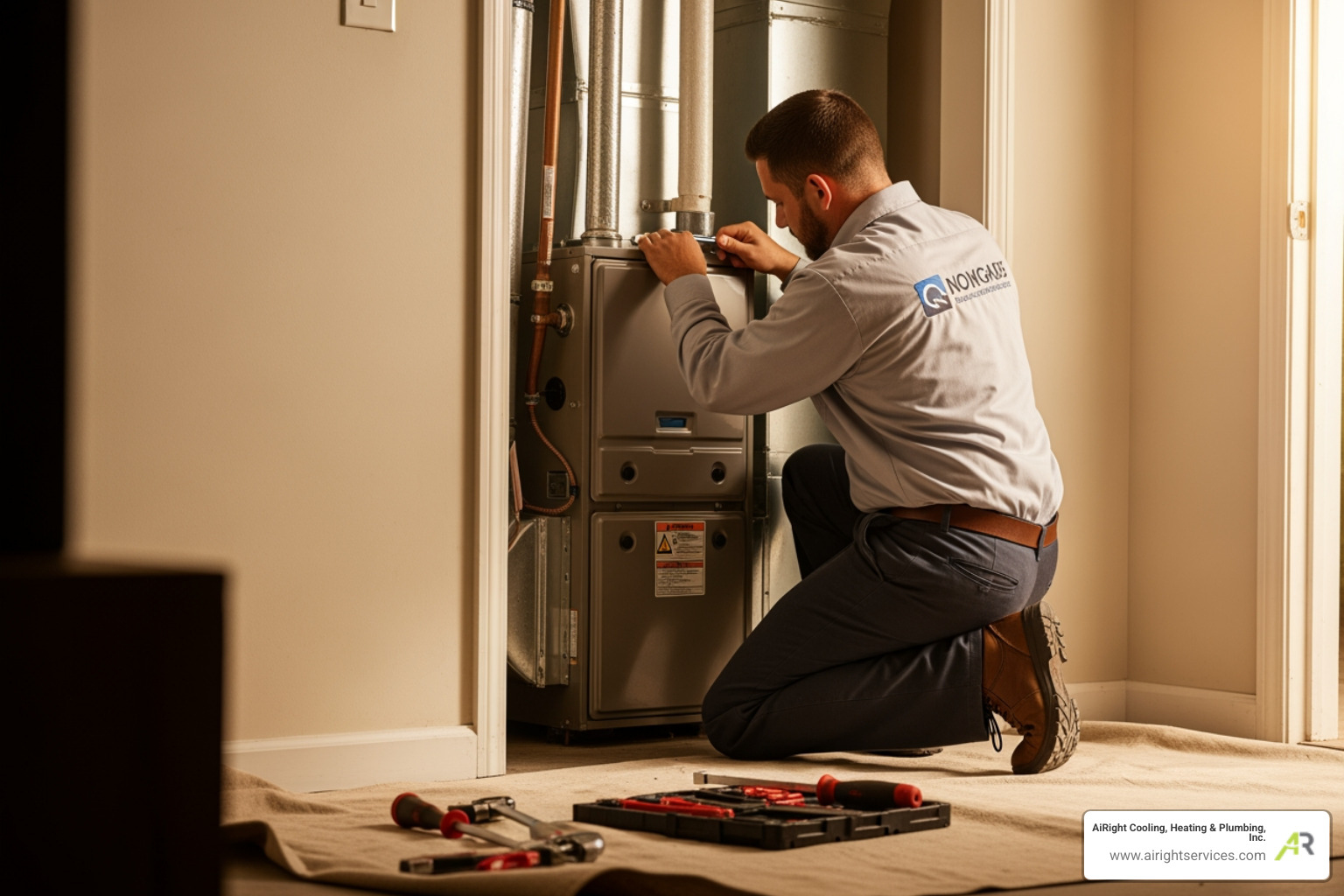 cozy living room with family in winter - affordable furnace replacement in lakeside, ca