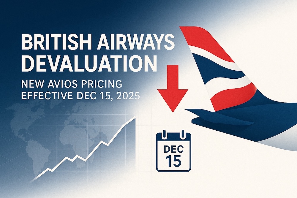 British Airways Devaluation Coming Dec 15, 2025