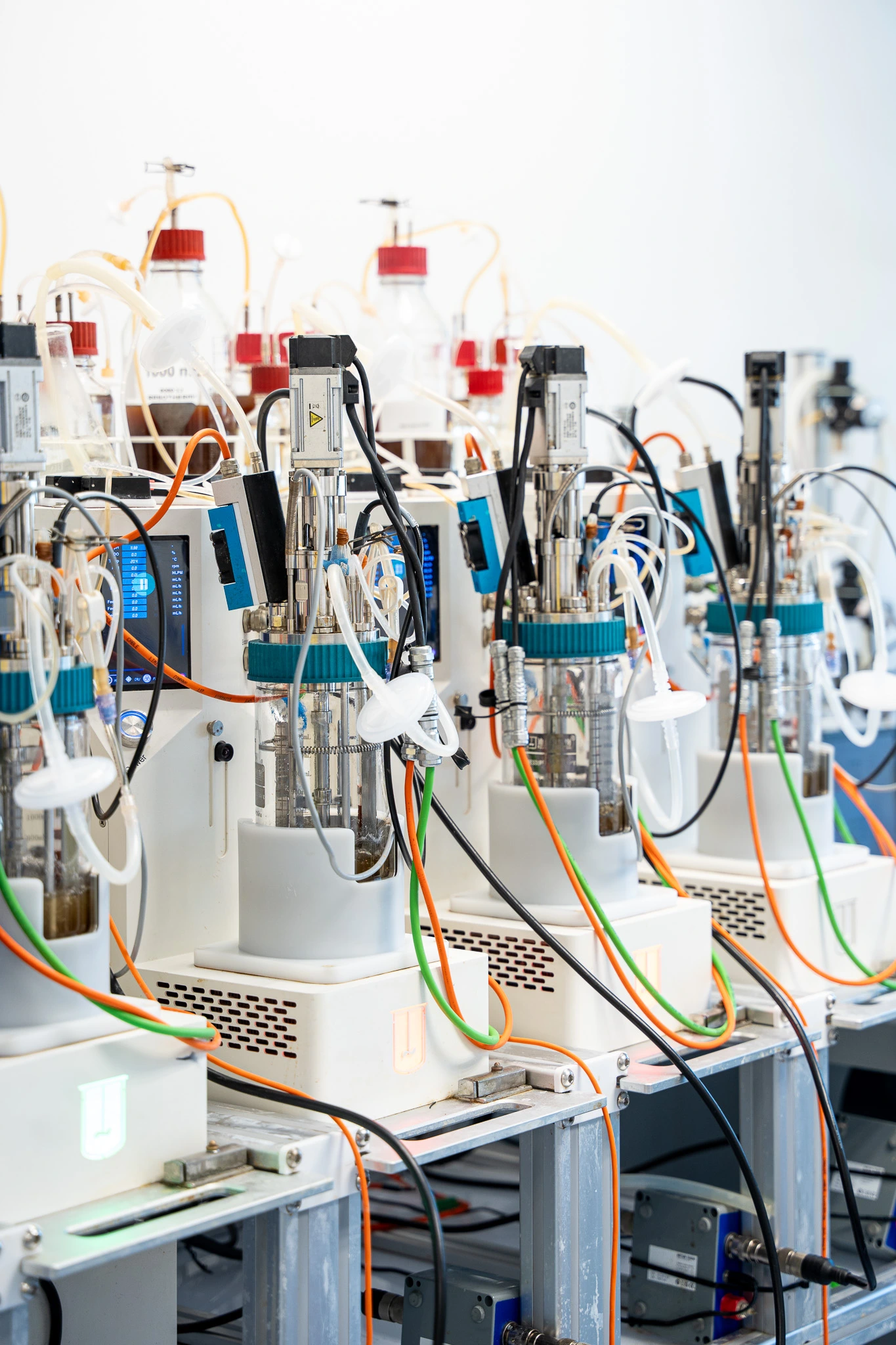 Small-scale bioreactor systems used for upstream enzyme process development at Allozymes