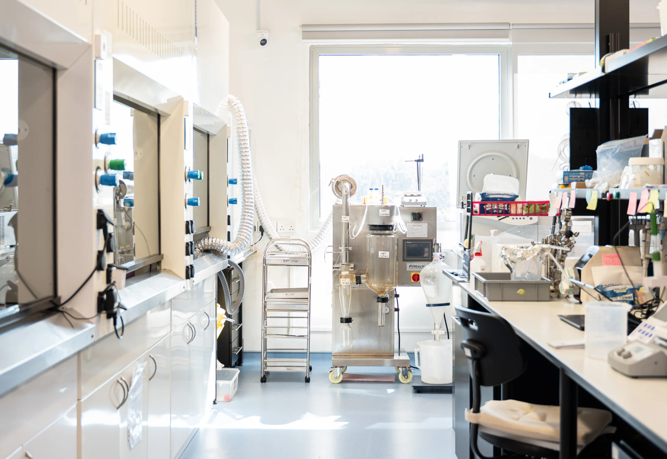Downstream processing laboratory supporting enzyme purification and integrated biomanufacturing workflows at Allozymes
