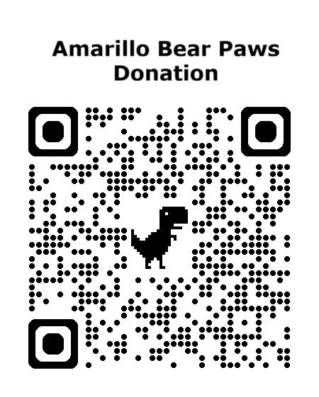 Donation QR code for amarillo Bear Paws