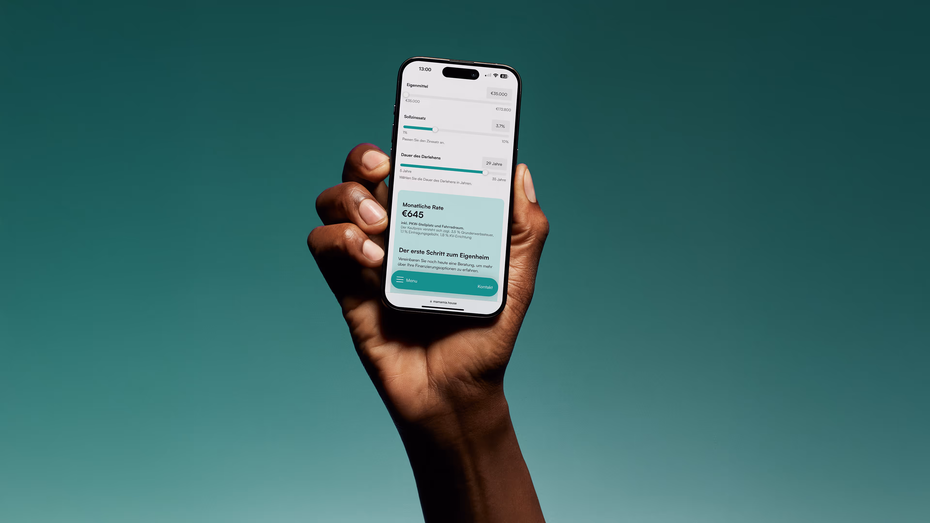 mamamia: Branding, Webdesign & Social Media für leistbares Wohnen. Logo-Design, Website mit Kreditrechner & Social Media Content für maximale Reichweite!