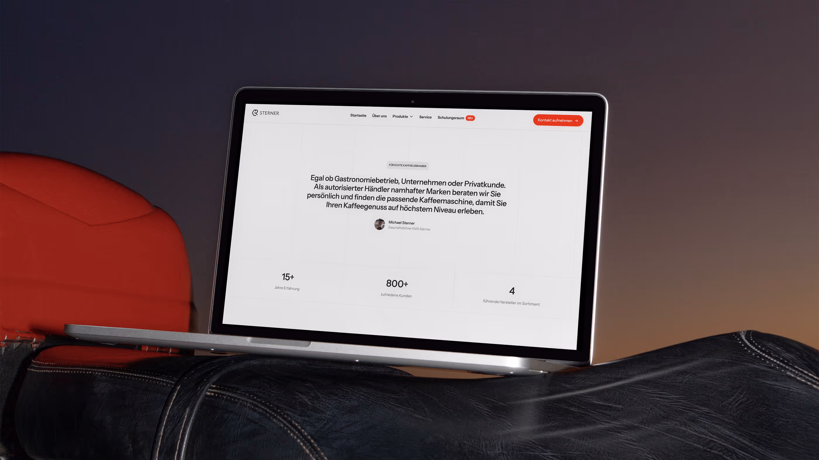 Neue Website mit Produktübersicht und Schulungsbereich für KMS Sterner in Salzburg mit Fokus auf einfache Selbstverwaltung durch CMS und intuitive Seitenstruktur.