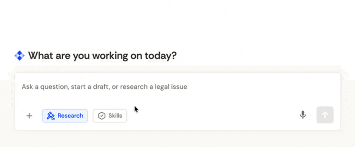 Choosing a skill and running it in a Paxton matter chat