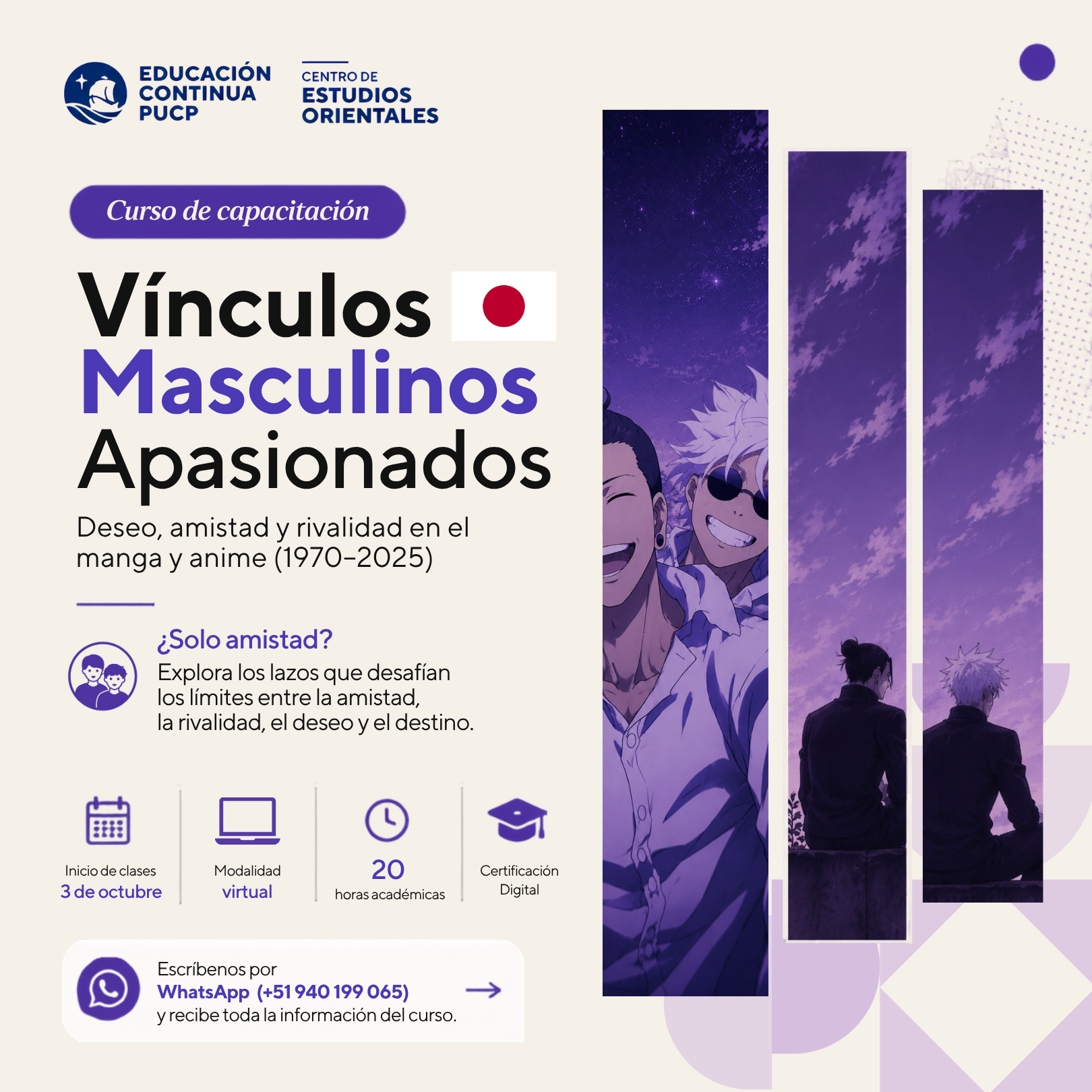 Vínculos Masculinos Apasionados: Deseo, Amistad y Rivalidad en el Manga y Anime (1970-2025)