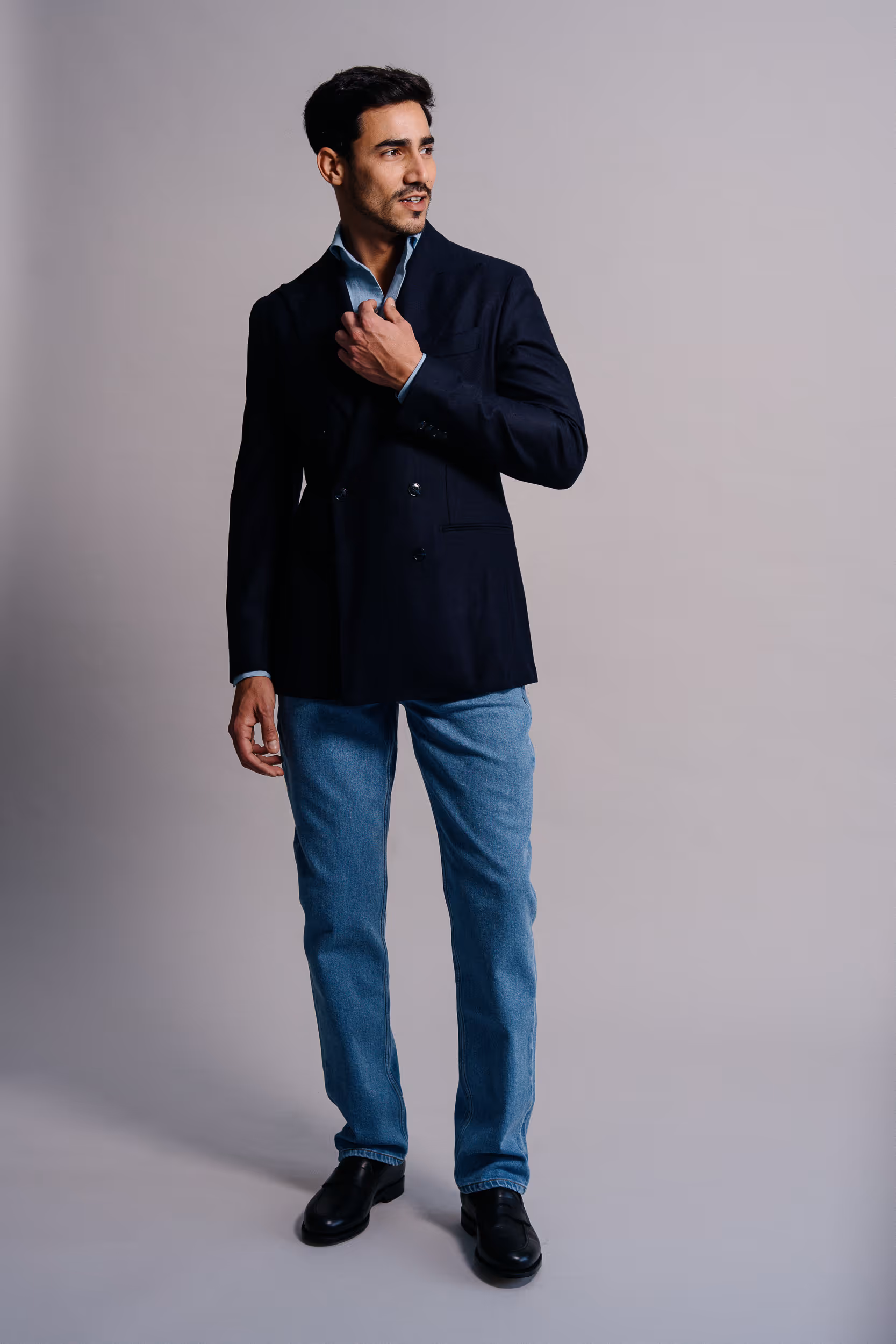 Nassau Tailors denim collection styling