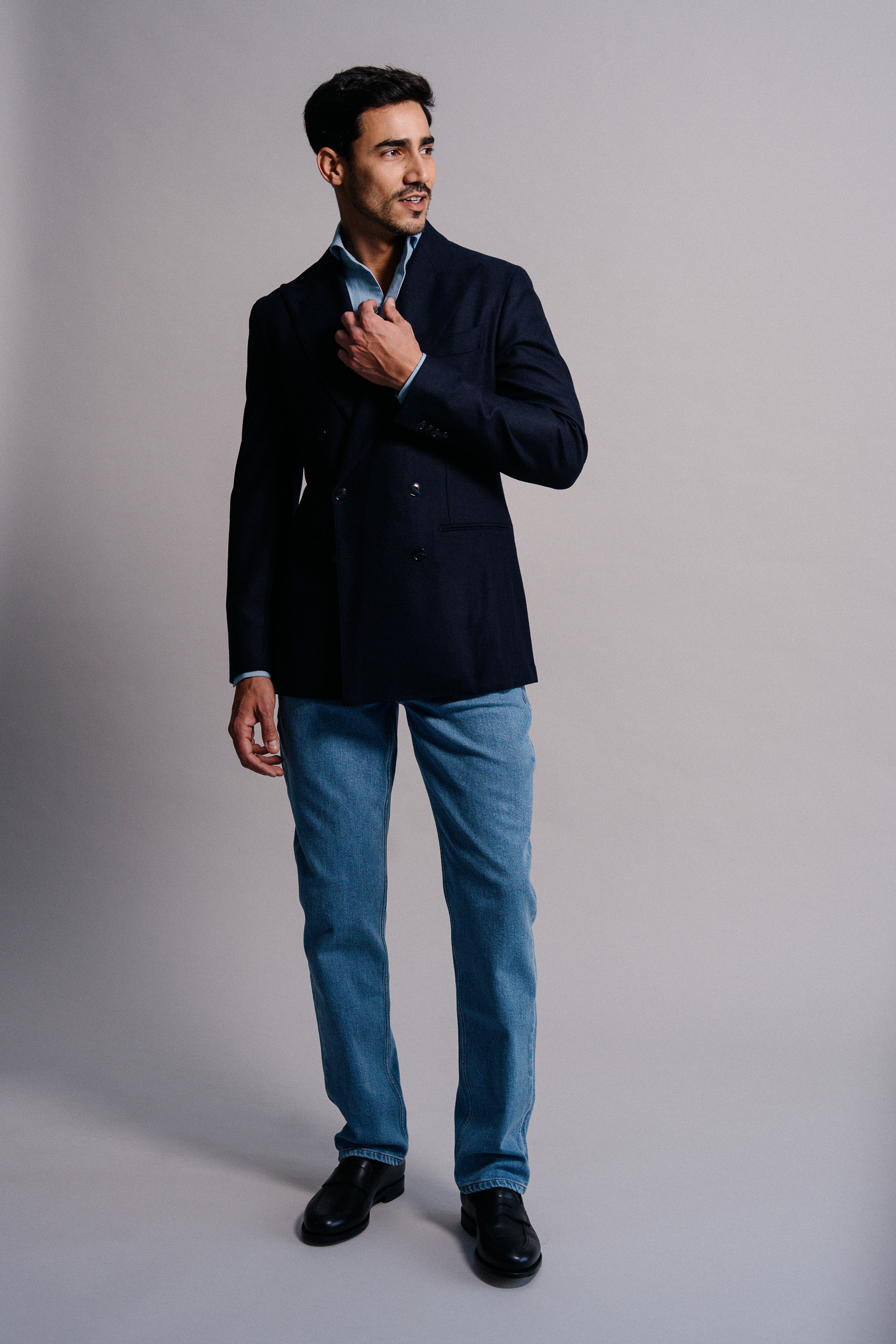Nassau Tailors denim collection styling