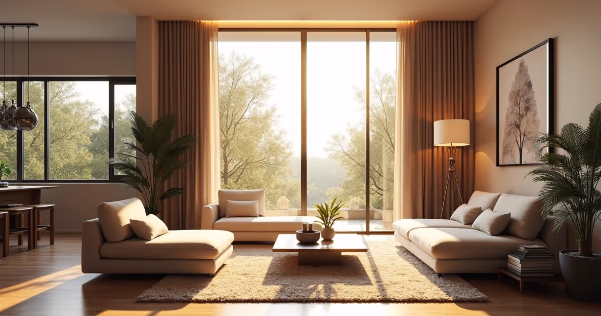 Renderização de luz natural e artificial em projeto de interiores no Revit