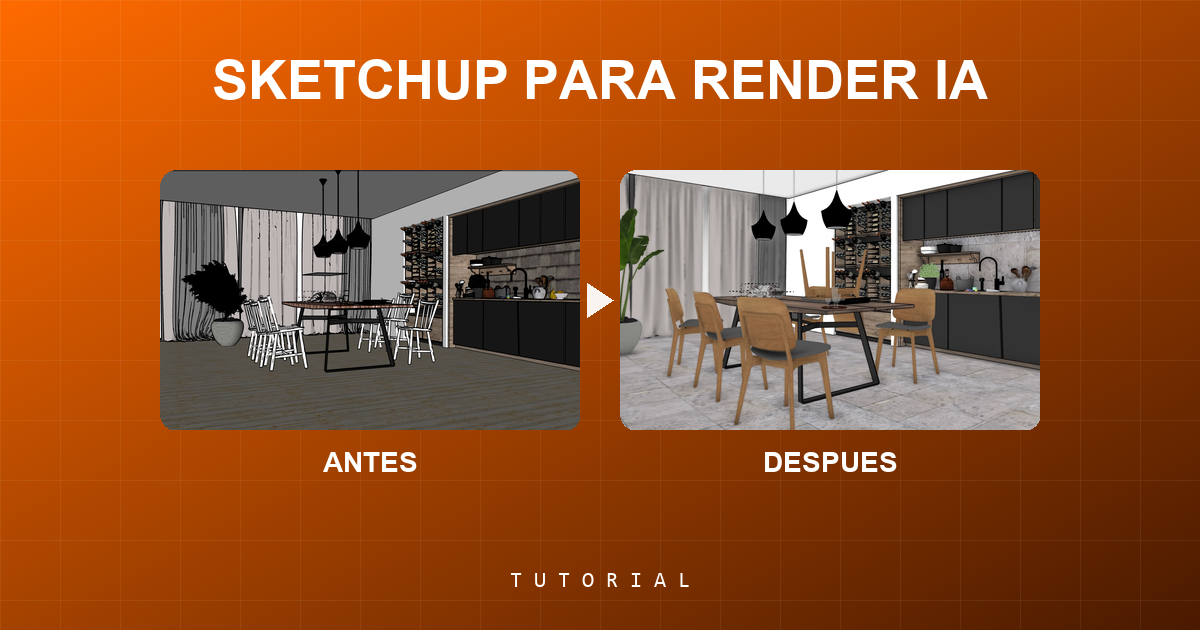 Cómo Preparar SketchUp para Render con IA: Guía Práctica de Optimización 3D