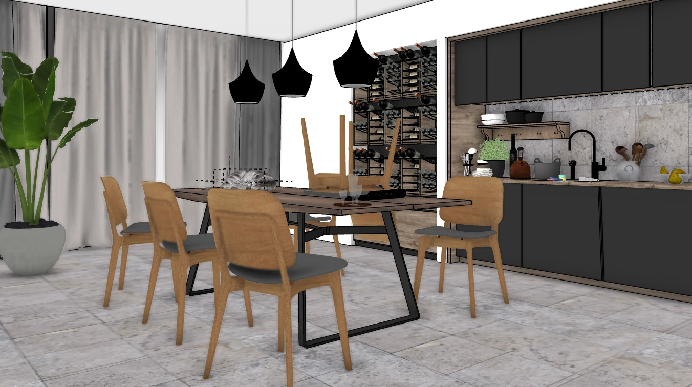 Modelo 3D antes do render com IA
