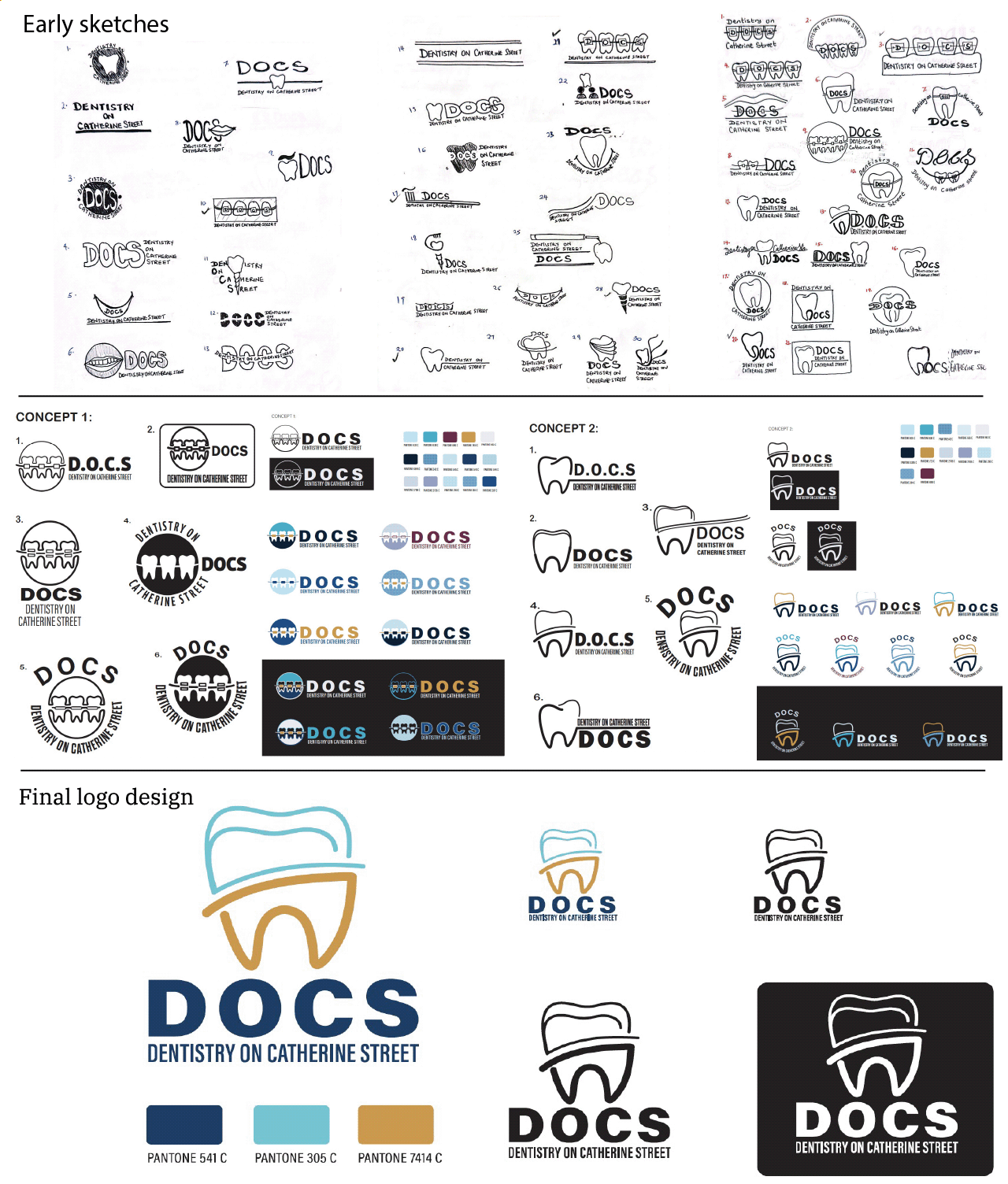 Early sketches - Docs logo