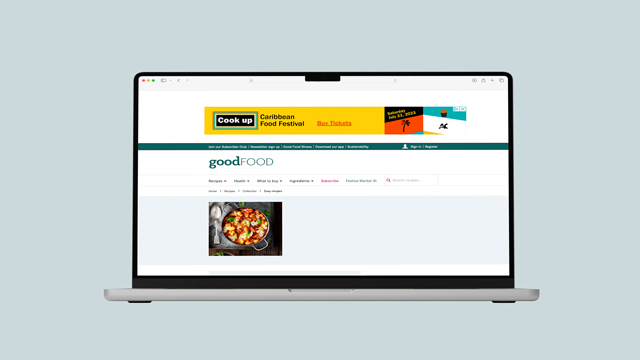 Cook up event web ad