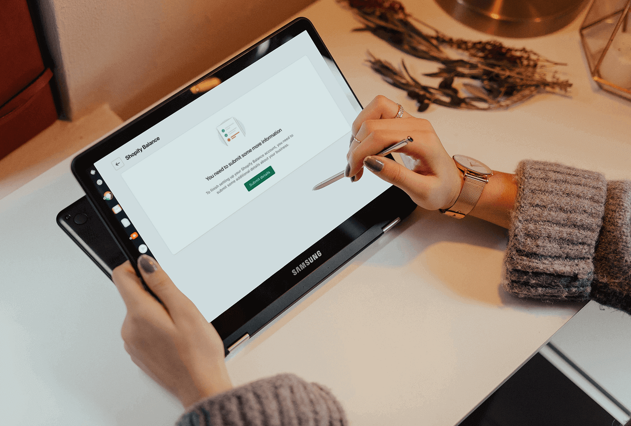 A person uploading  missing KYC documents