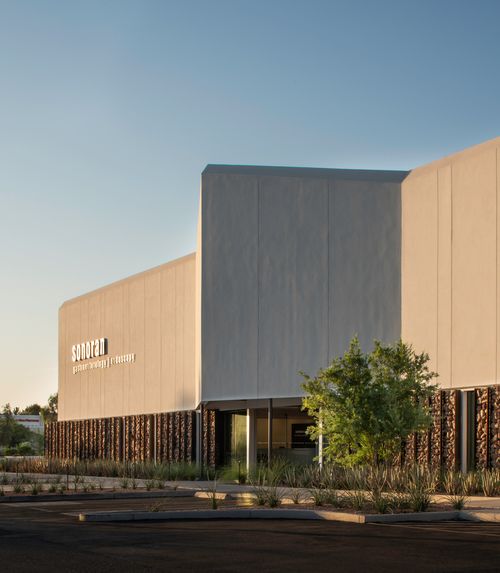 A minimal and modern healthcare facility. 