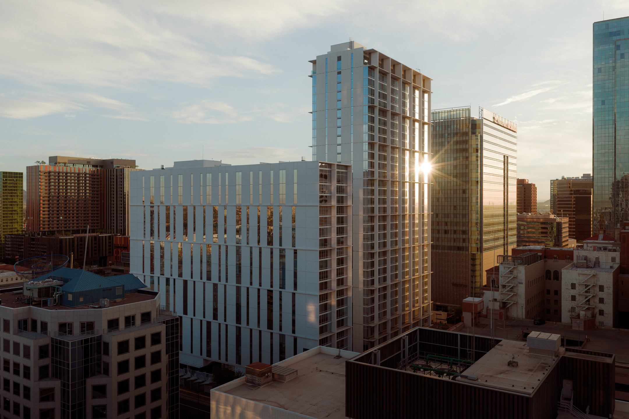 Redefining a rapidly growing downtown with a new civic threshold that addresses desert density