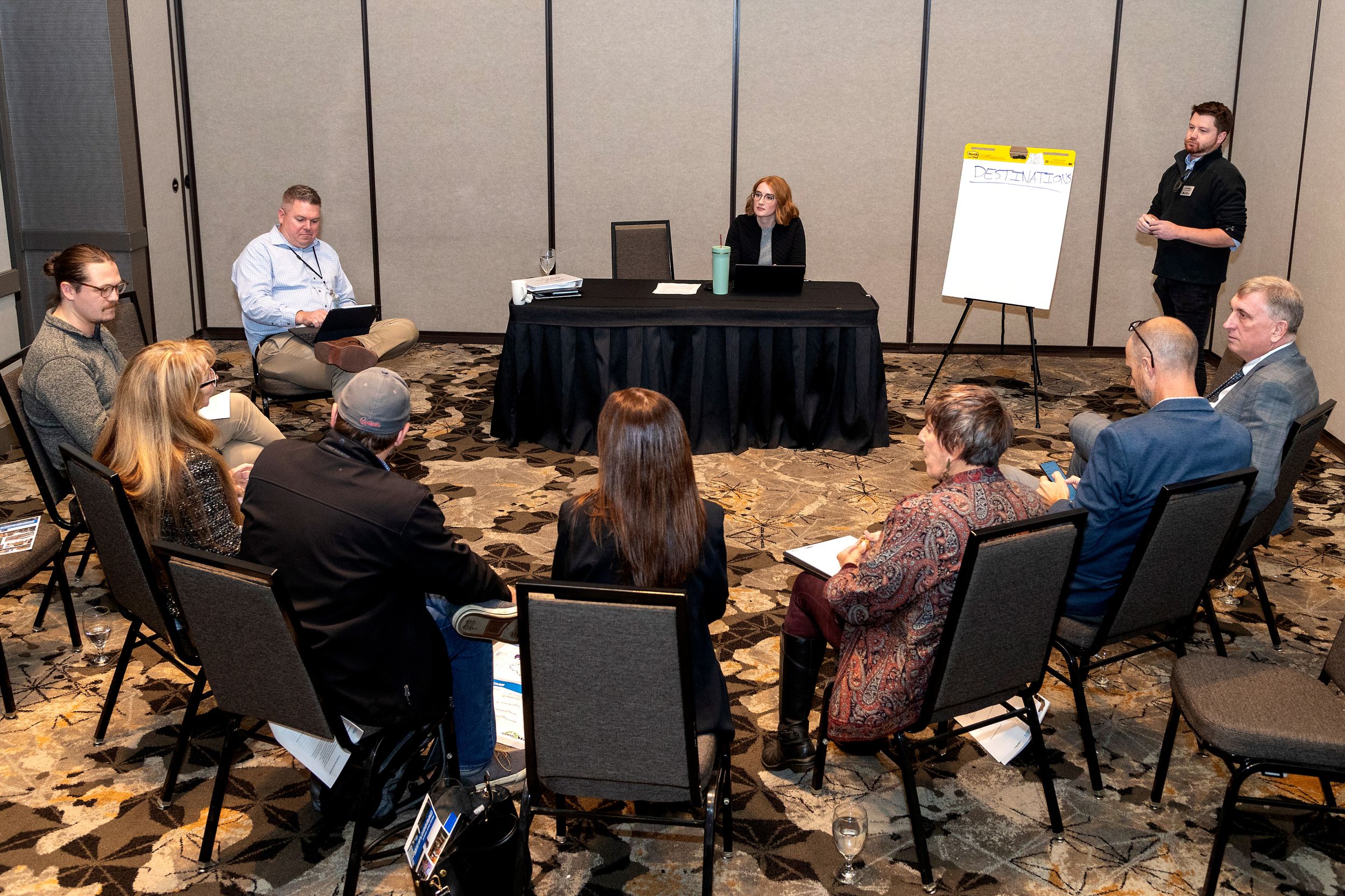 The Multistudio City Design Team and Springfield city planners participated in a breakout group during a community engagement session. 