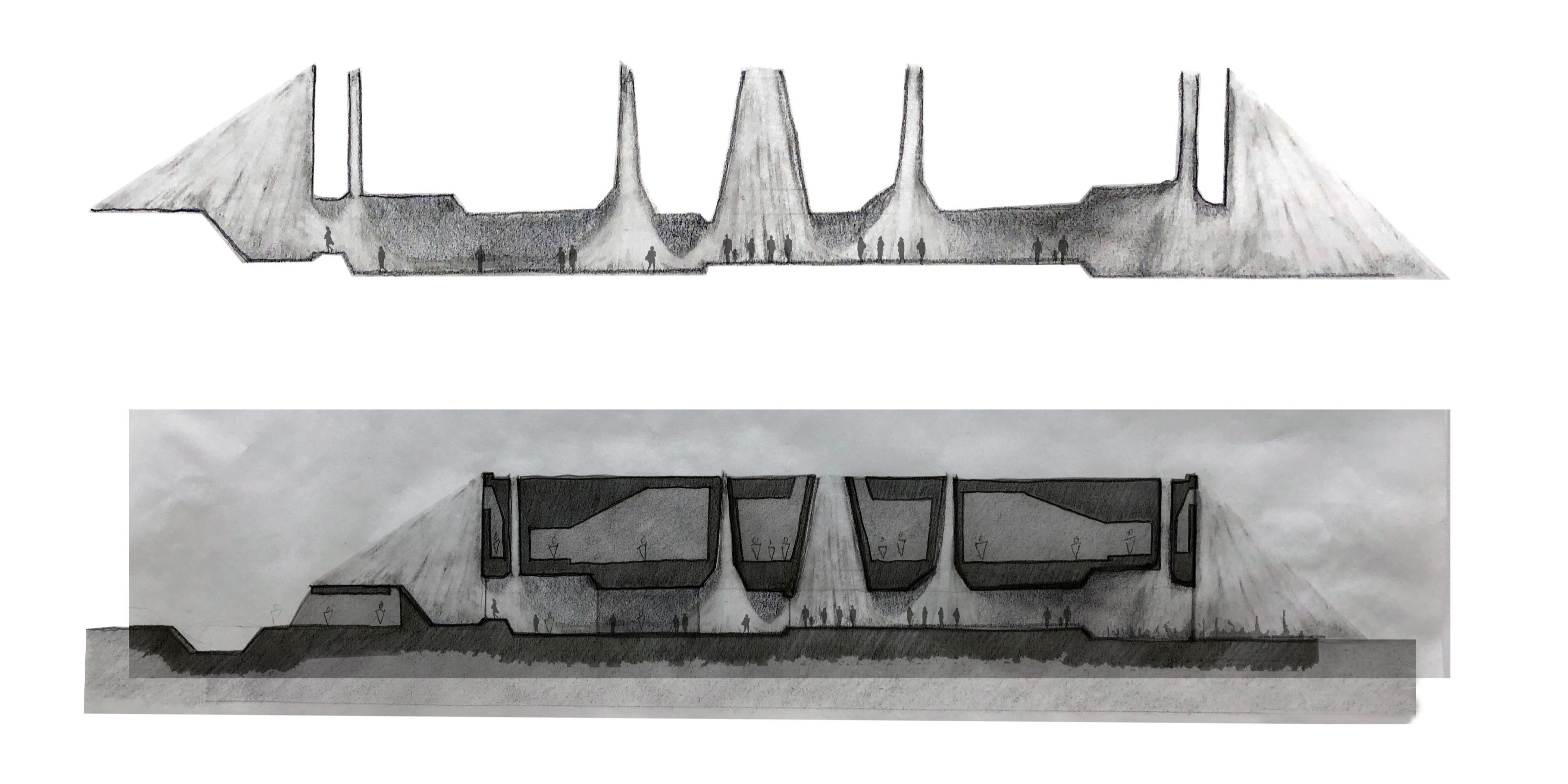 Section drawings of a project in Phoenix.