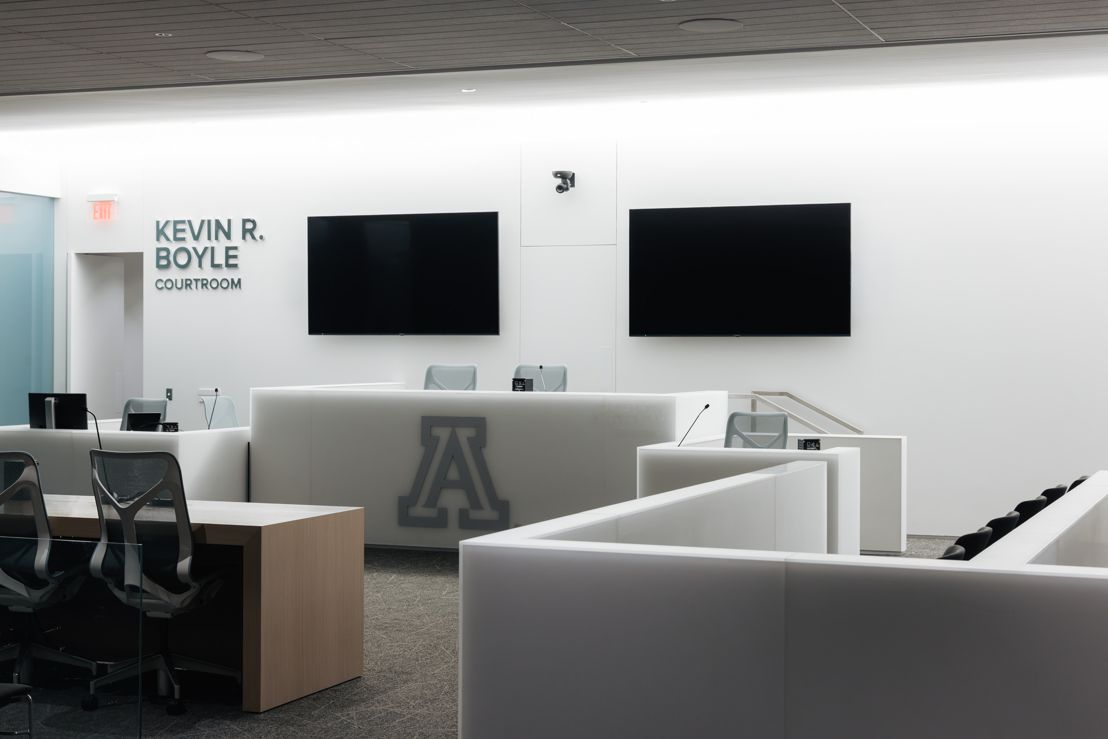 The Keven R. Boyle mock law court at the University of Arizona College of Law.