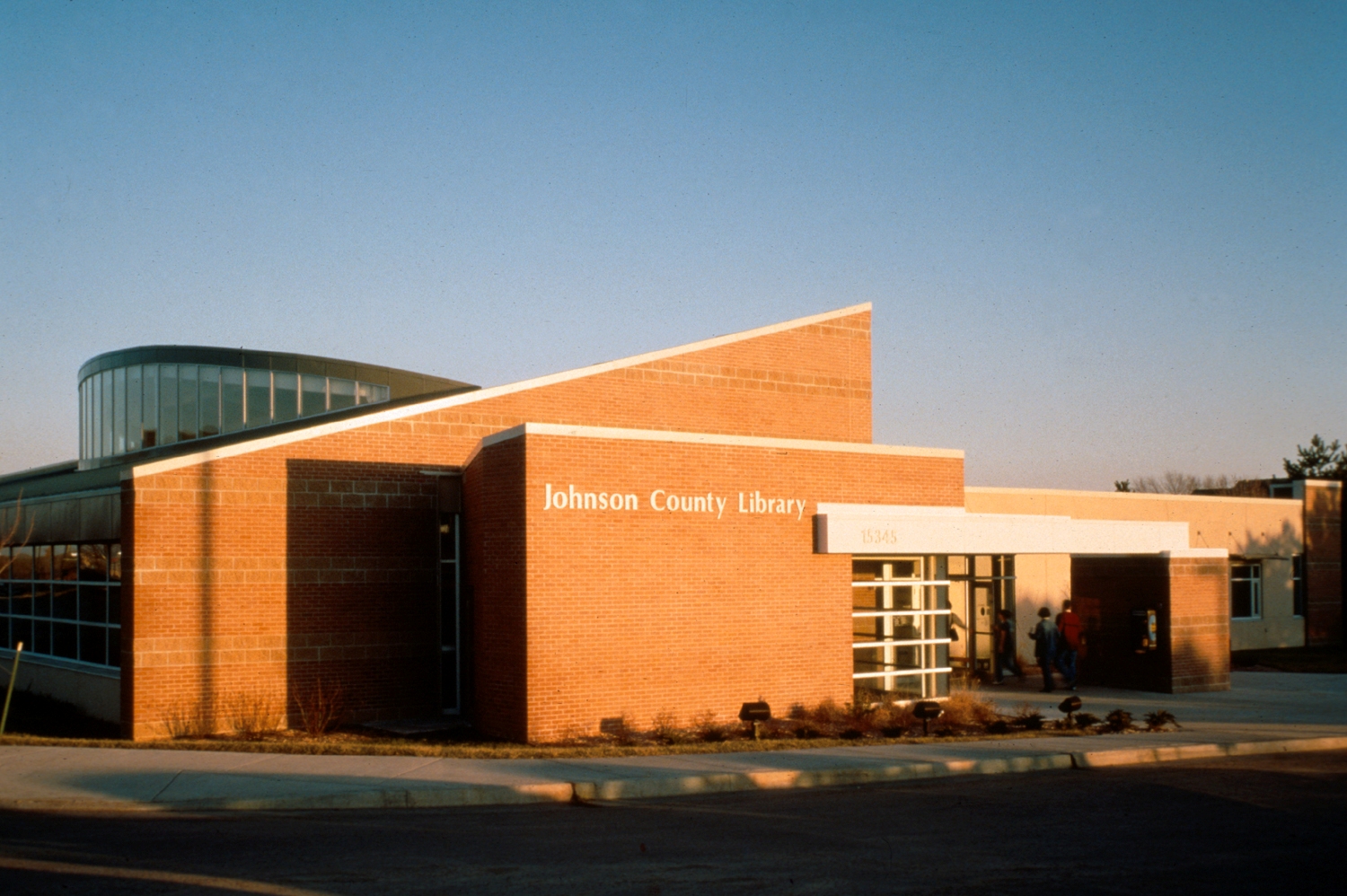 The original Johnson County Lackman Library building was renovated into the current Newkirk Novak headquarters. 