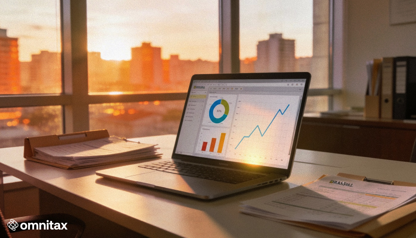Computador na mesa com gráficos em seu dia a dia