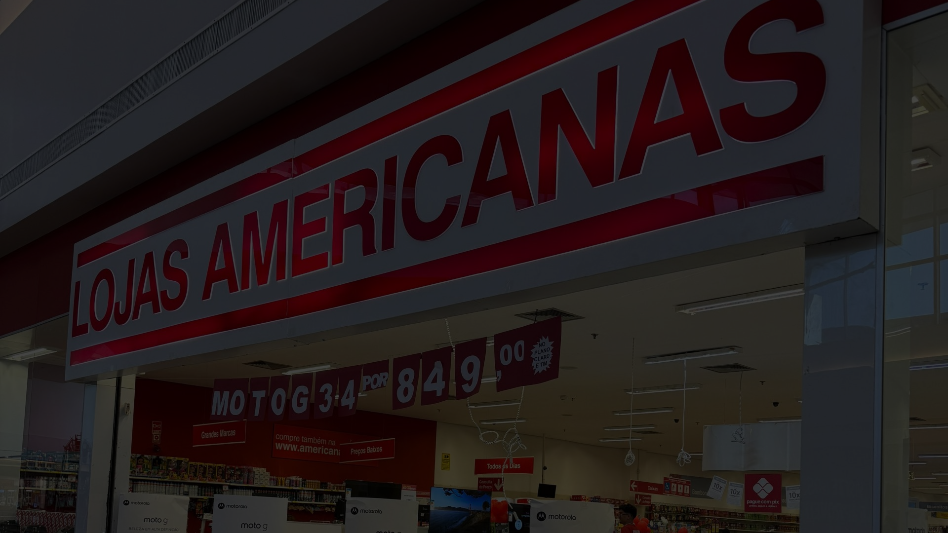 Imagem fachada lojas americanas