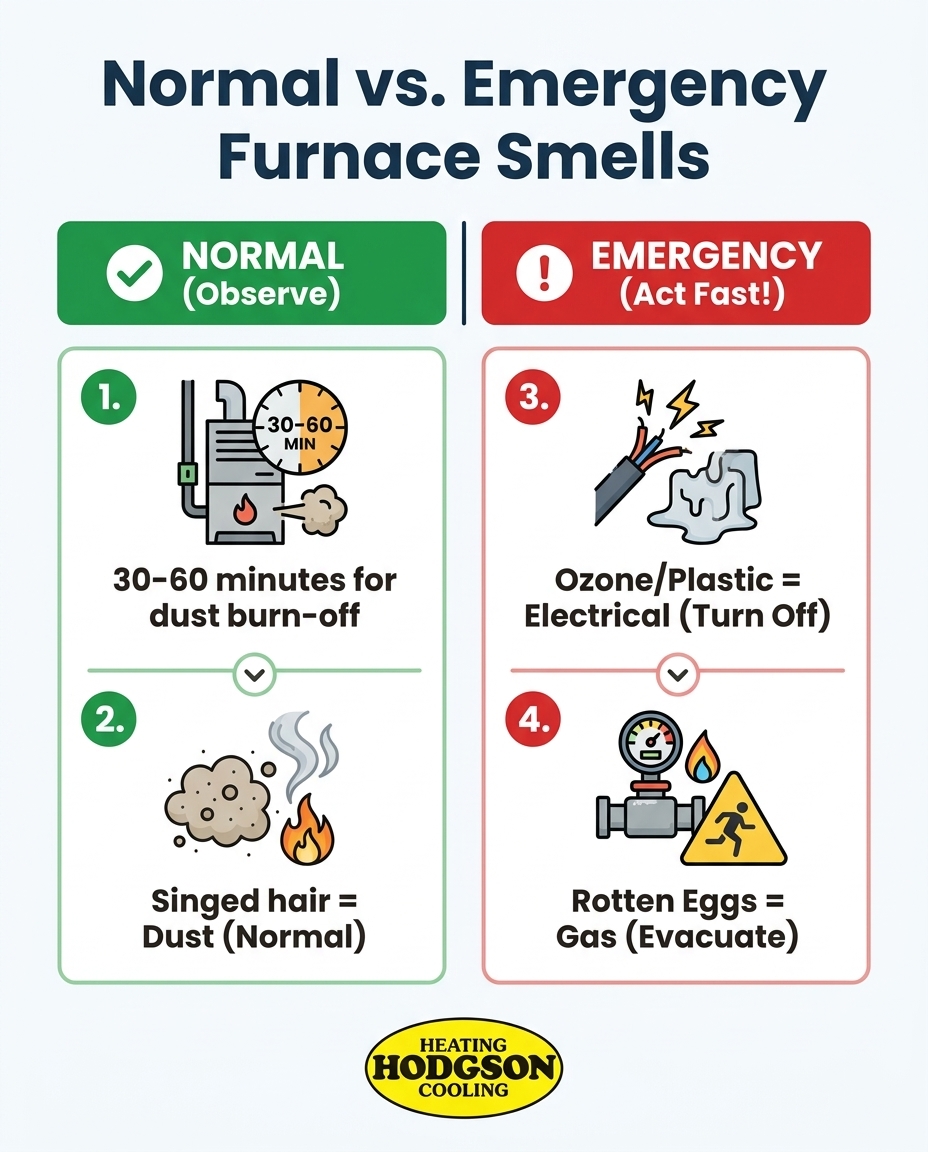Normal vs. Emergency Furnace Smells