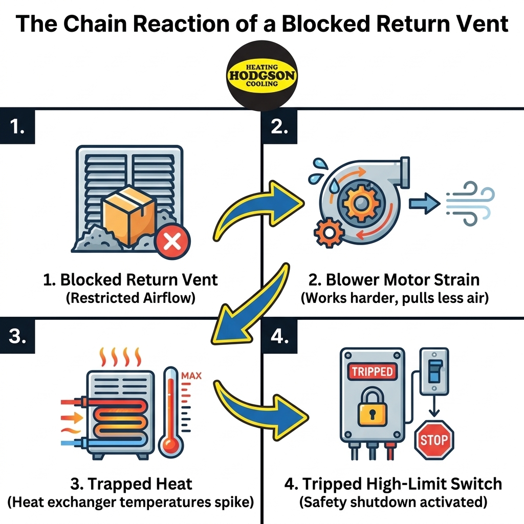 The Chain Reaction of a Blocked Return Vent