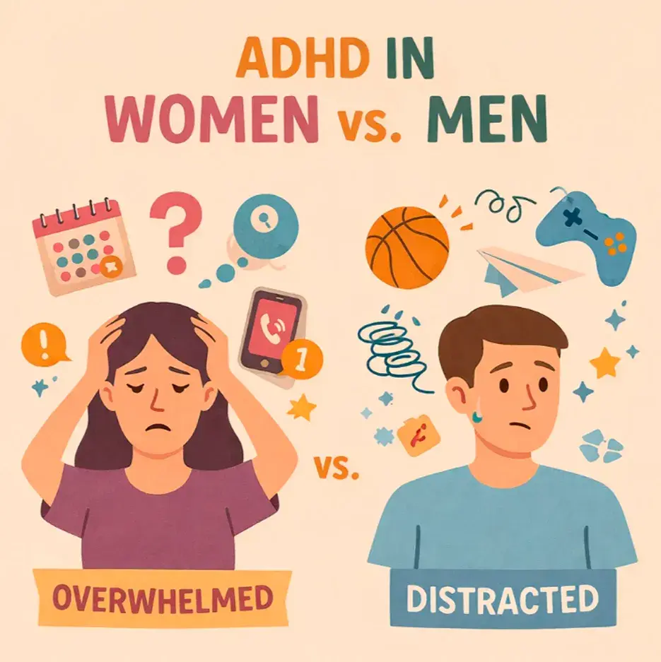ADHD in Women vs. Men: Gender Differences & Treatment