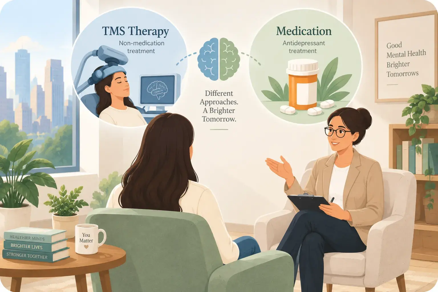 TMS vs Medication: Comparing Depression Treatments