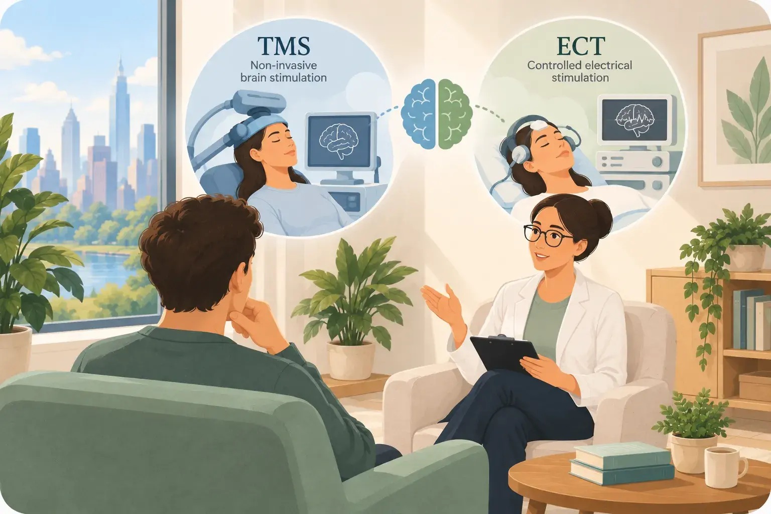 TMS vs. ECT: What Is the Difference and Who Are They For?