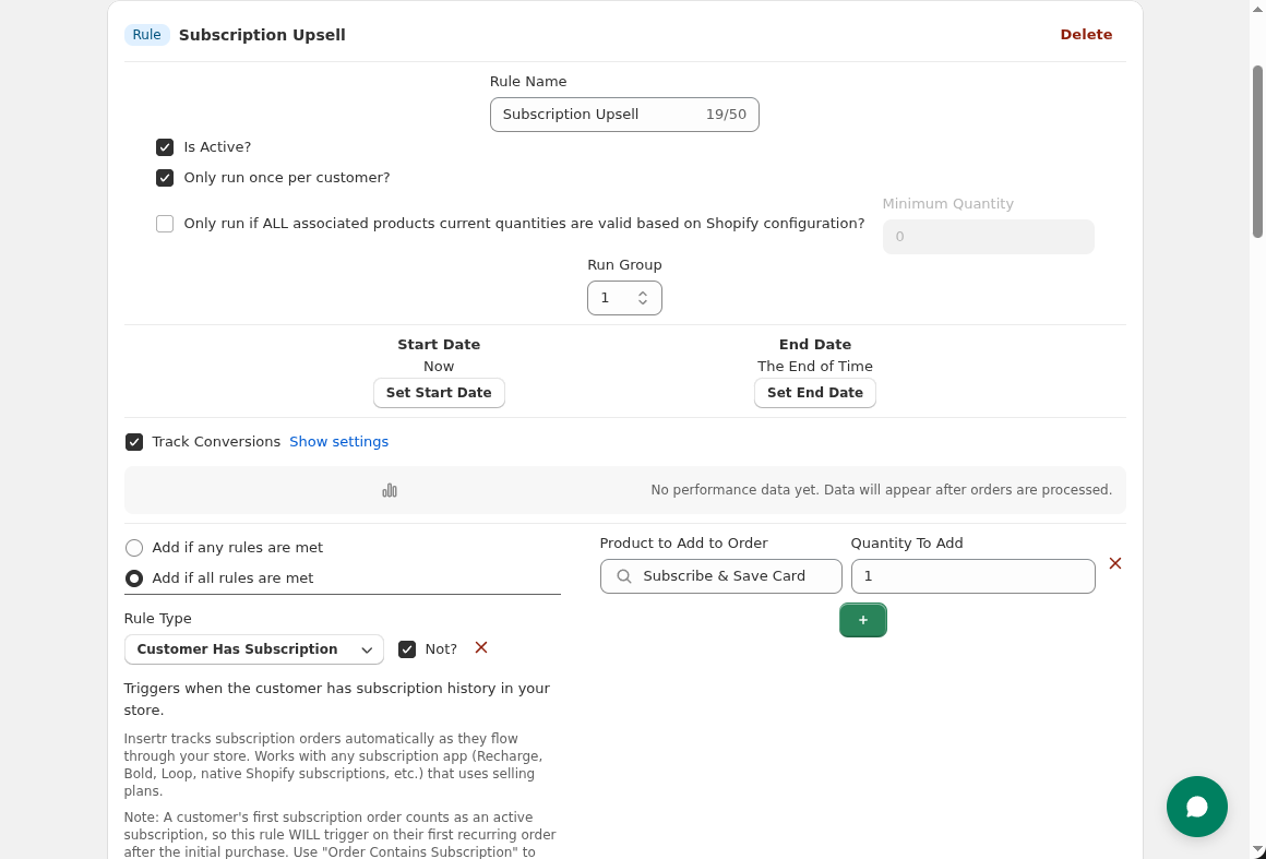 Rule configuration for targeting