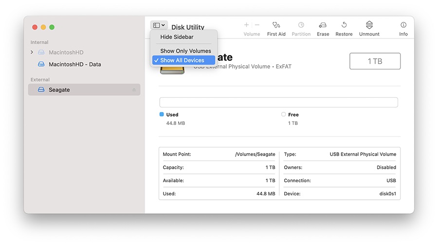 How to format hard drive Mac OS Extended (Journaled) on macOS