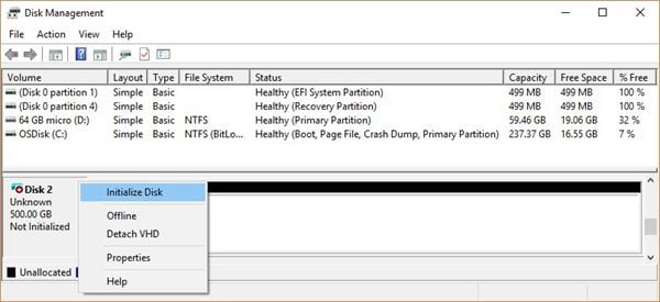 disk management Windows