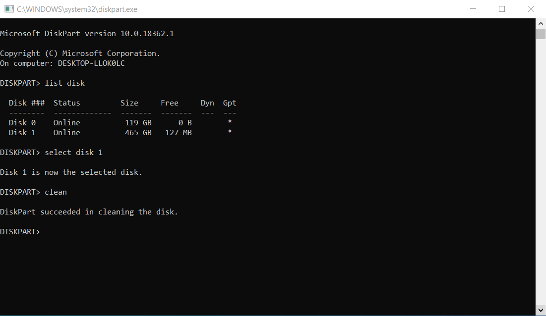 Reformatting a previously formatted Mac hard drive on Windows - command prompt