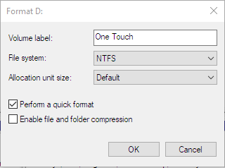 Reformatting an external hard drive on Windows - reformat the disk