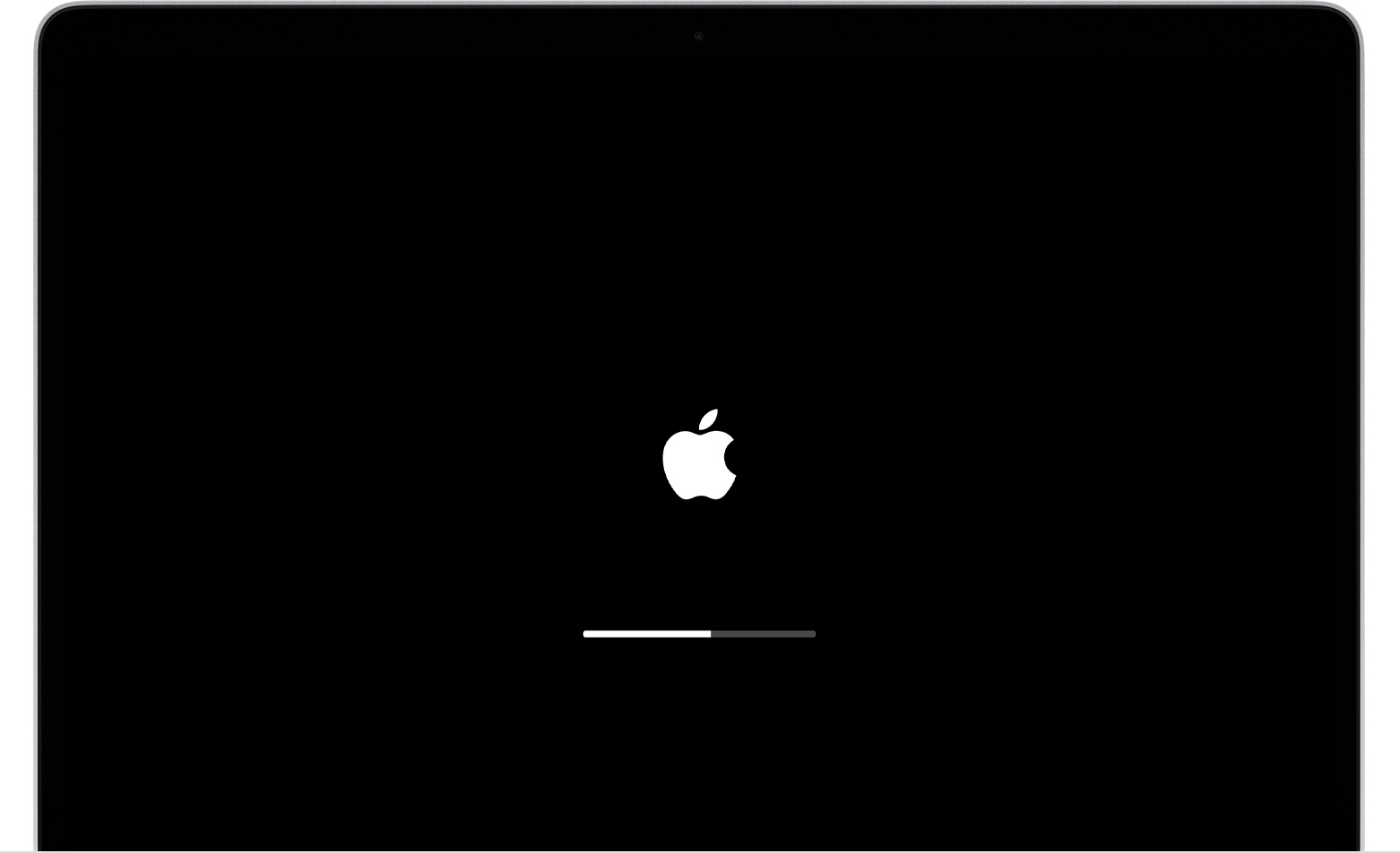 If you see the Apple logo