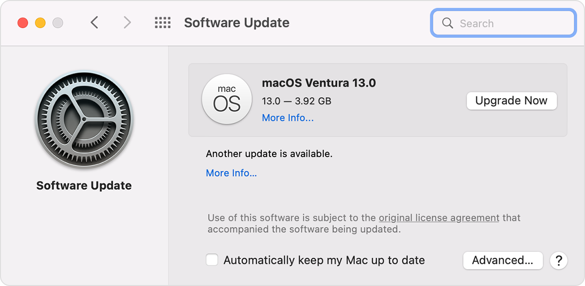 Use Software Update to upgrade your Mac to macOS Ventura