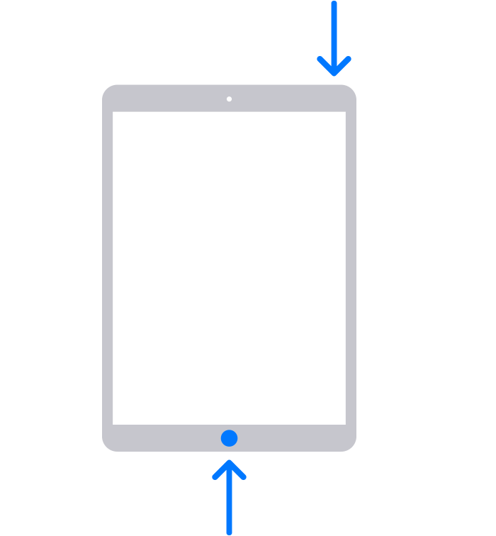 Press and hold both the Home and the top (or side) buttons simultaneously. Keep holding the buttons until the recovery mode screen appears.Connect your iPad to your computer via a USB cable once it is in recovery mode.