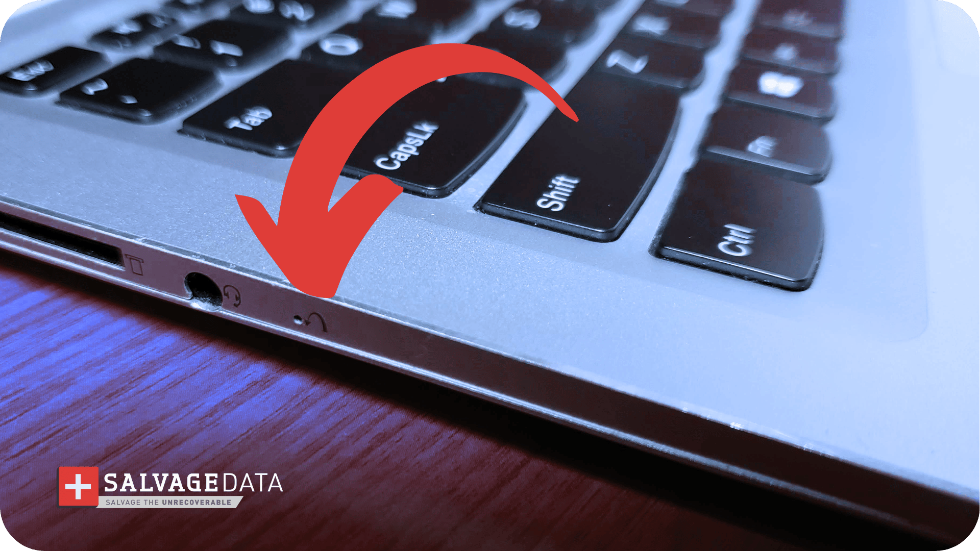 Lenovo laptop photo with the NOVO symble at the center