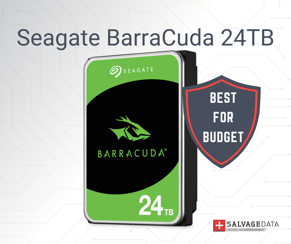 The Seagate BarraCuda 24TB is the best budget internal hard drive