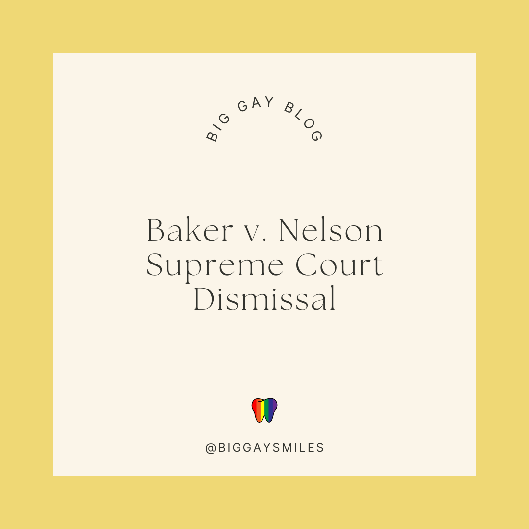 Baker v. Nelson Supreme Court Dismissal