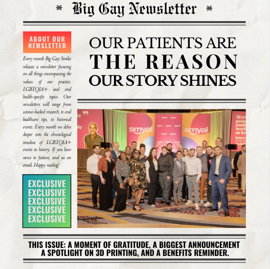 Big Gay Smiles November Newsletter: Gratitude, Innovation & Giving Back