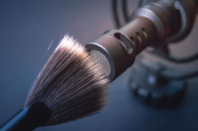 ASMR mix recording a brushing sound