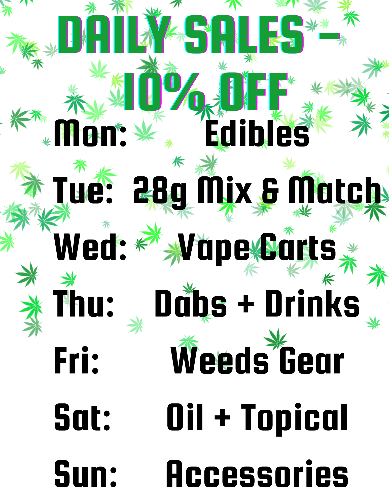 daily sales