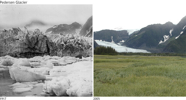 Pedersen Glacier comparison picture