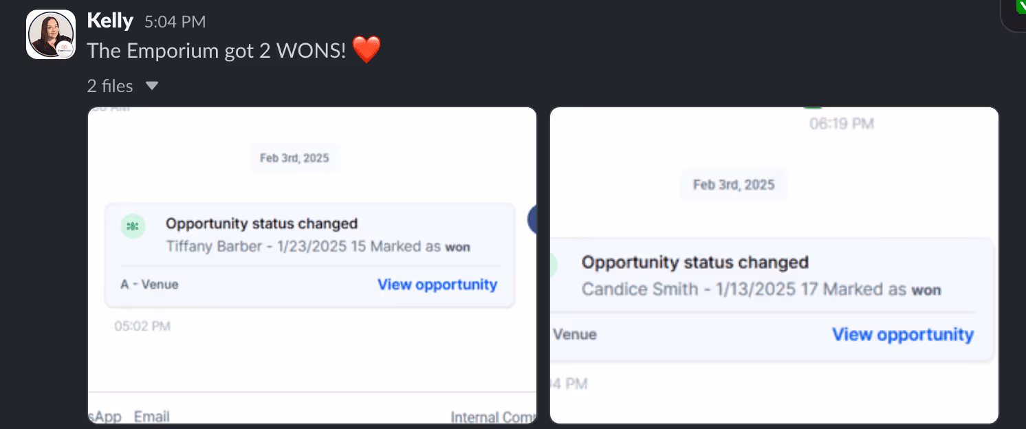 Emporium venue web design